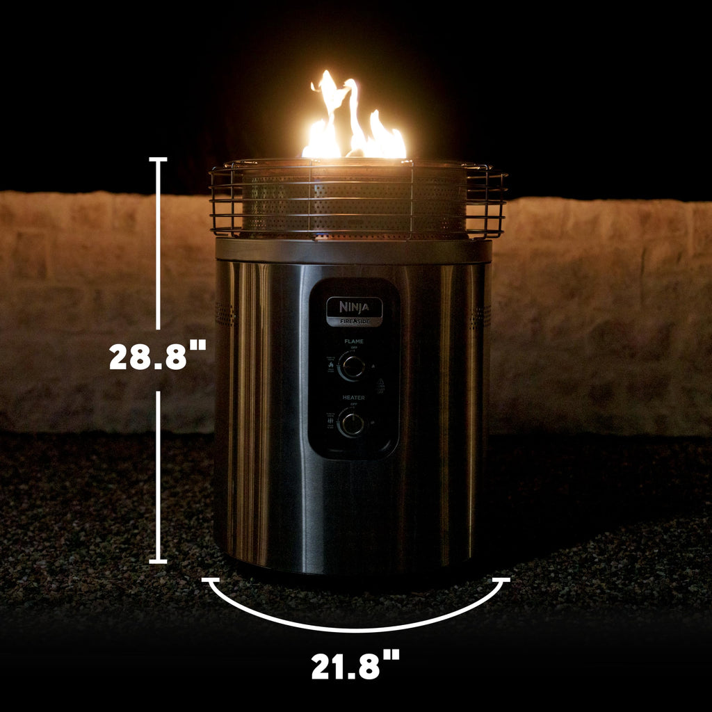 Fireside360 Fire Pit/Heater, 80, 000 BTU, 3 Modes, Halocline Green