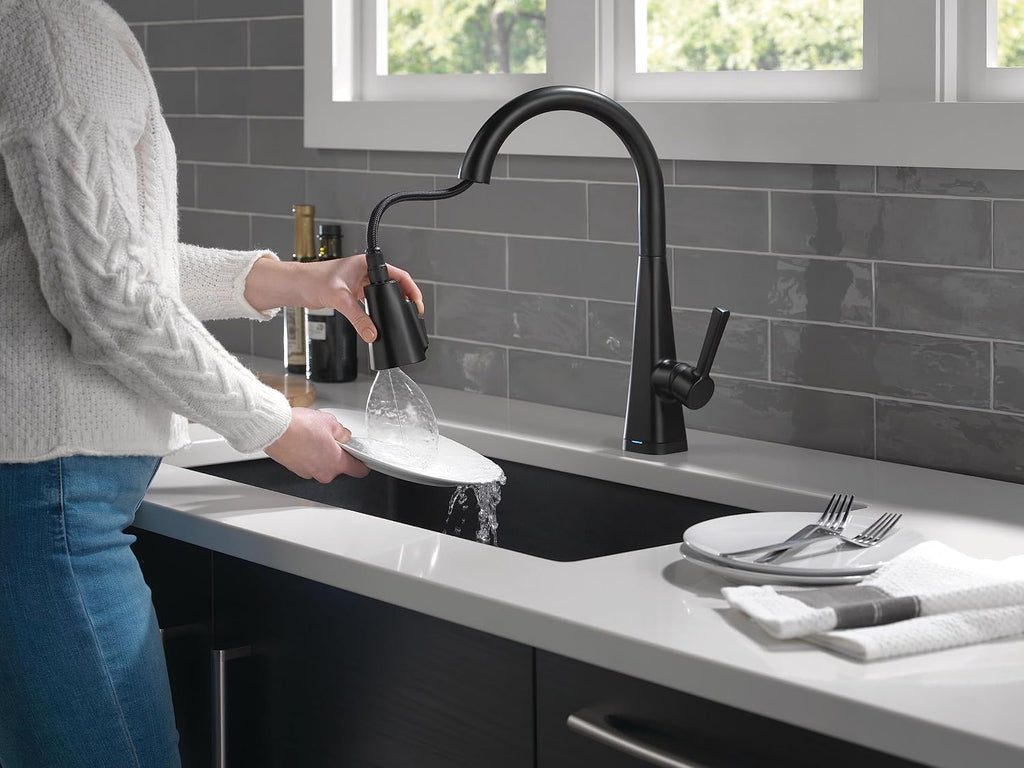 Faucet Lenta Matte Black Kitchen Faucet Touch, Soap Dispenser Included, Kitchen Sink Faucet, Kitchen Faucet Black