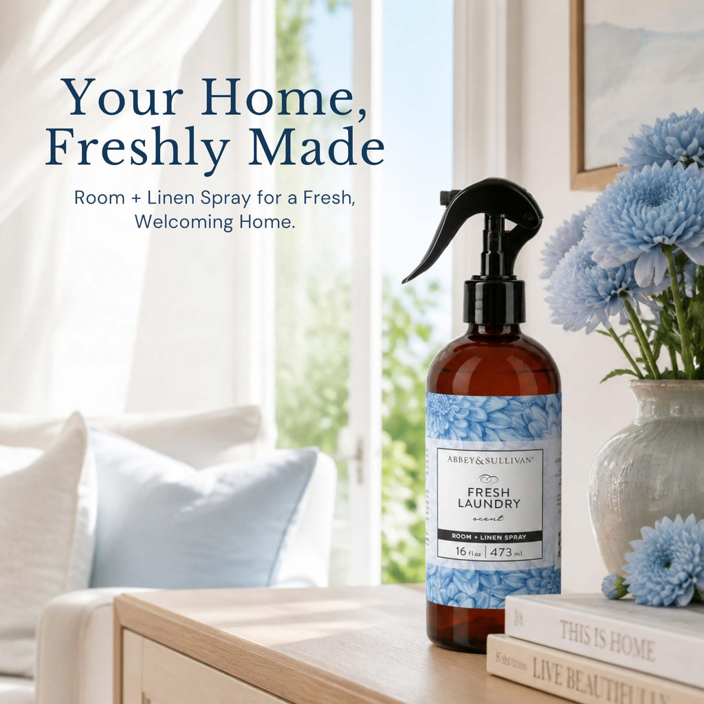 Odor Eliminating and Refreshing Linen and Room Spray, Fresh Laundry, 16 oz