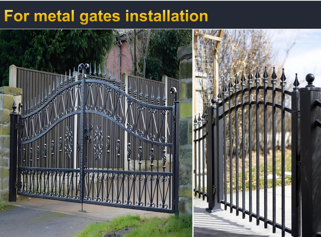 Heavy Duty Gate Hinges, 7in, 1100lbs Capacity, Thick Solid Steel