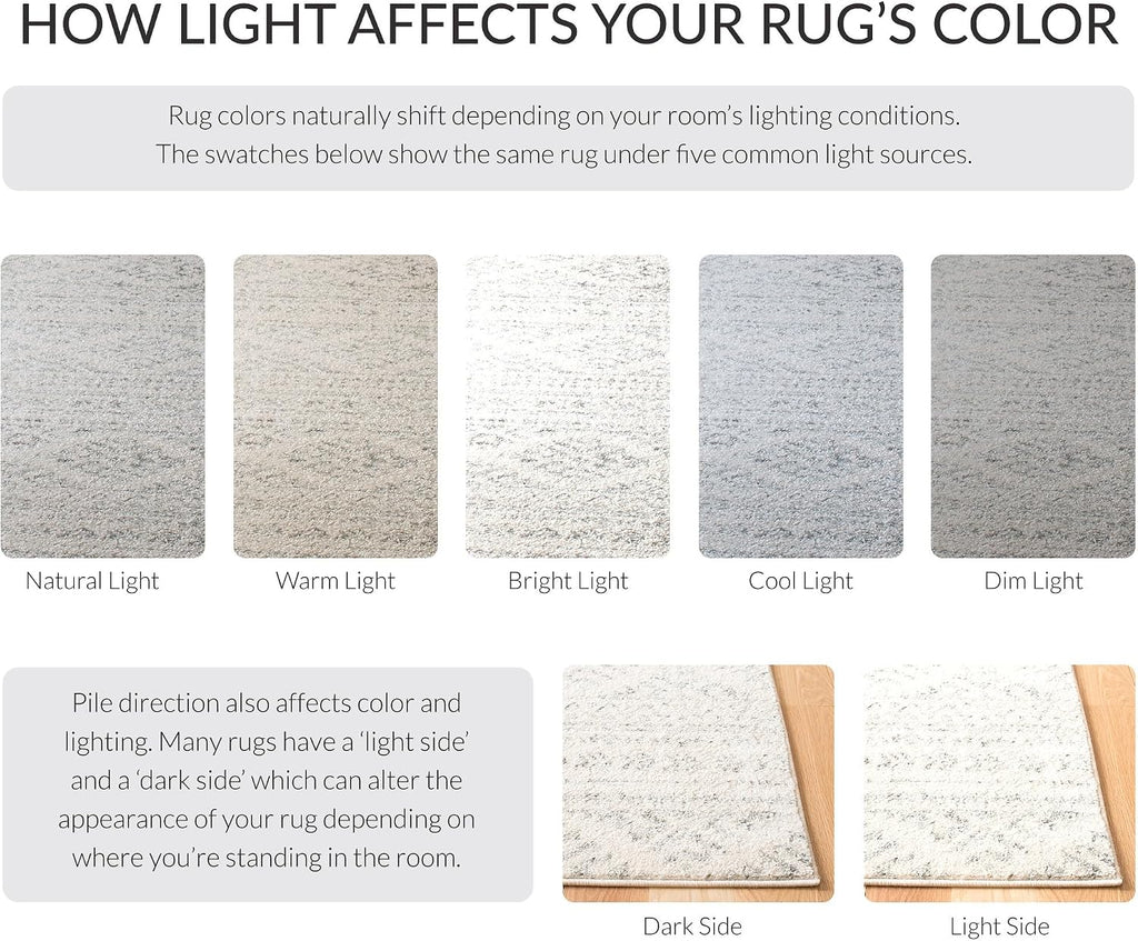 Tulum Area Rug 12x15, X-Large Ivory & Grey TUL272A