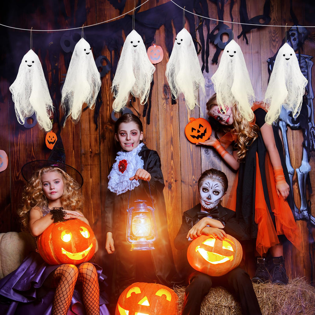 White Halloween Spooky Gauze Ghost Cheesecloth Decor