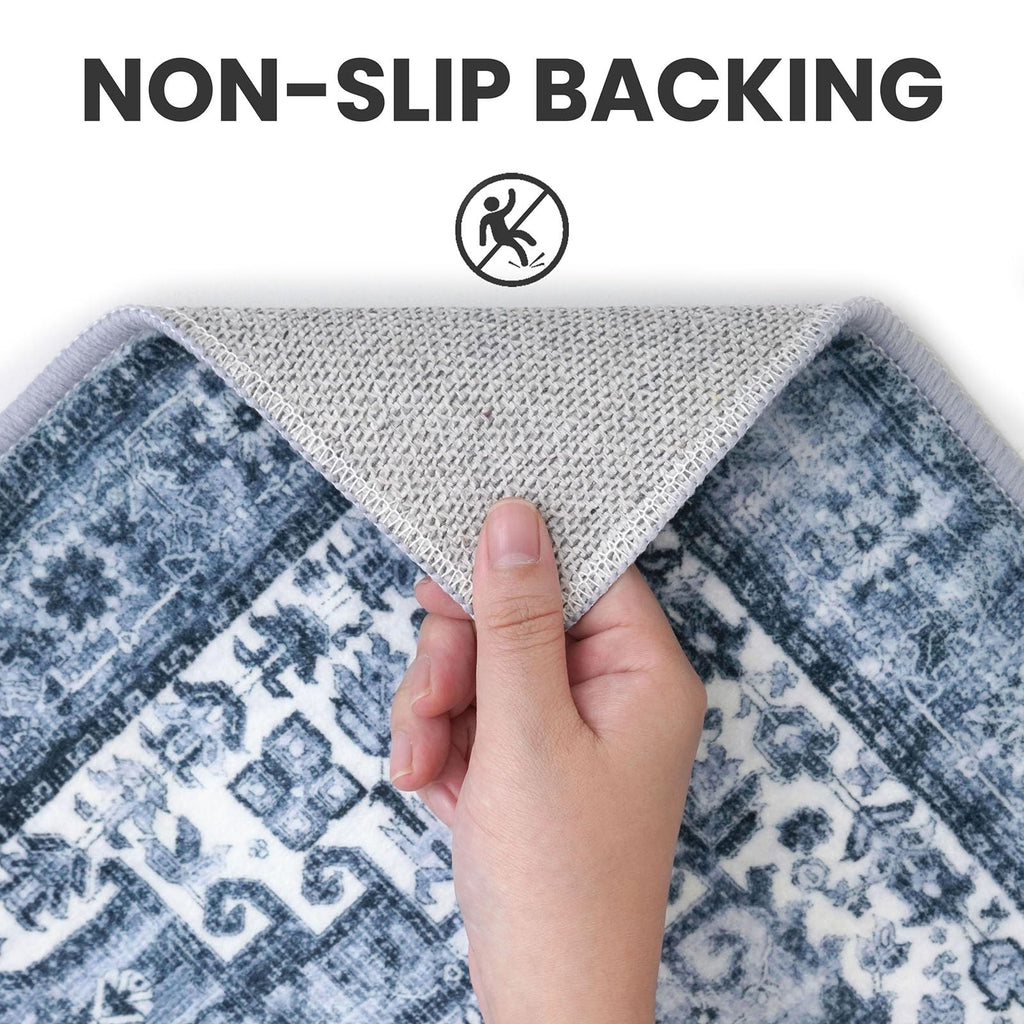 2.6x12 Washable Runner Rug, Non Slip Area Rug Kitchen