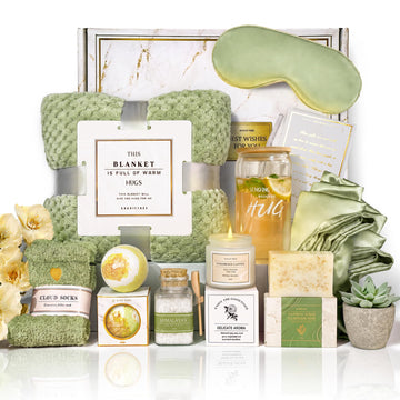 Gift Basket for Women, Care Package for Women, Birthday Gift Basket, 12PC Get Well Gifts After Surgery, Grief, Sympathy