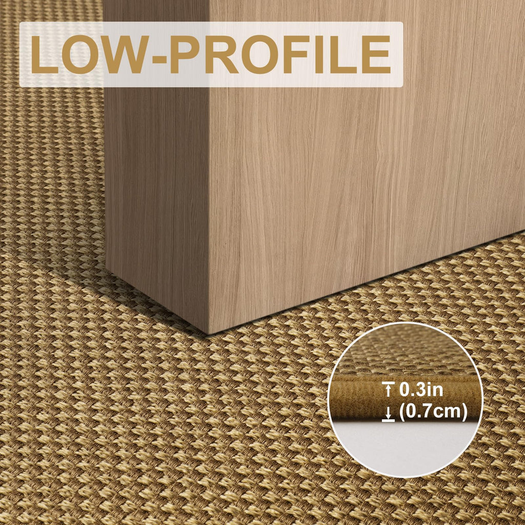 Door Mat 24"x59", Non Slip Washable Hallway Doormats, Light Brown