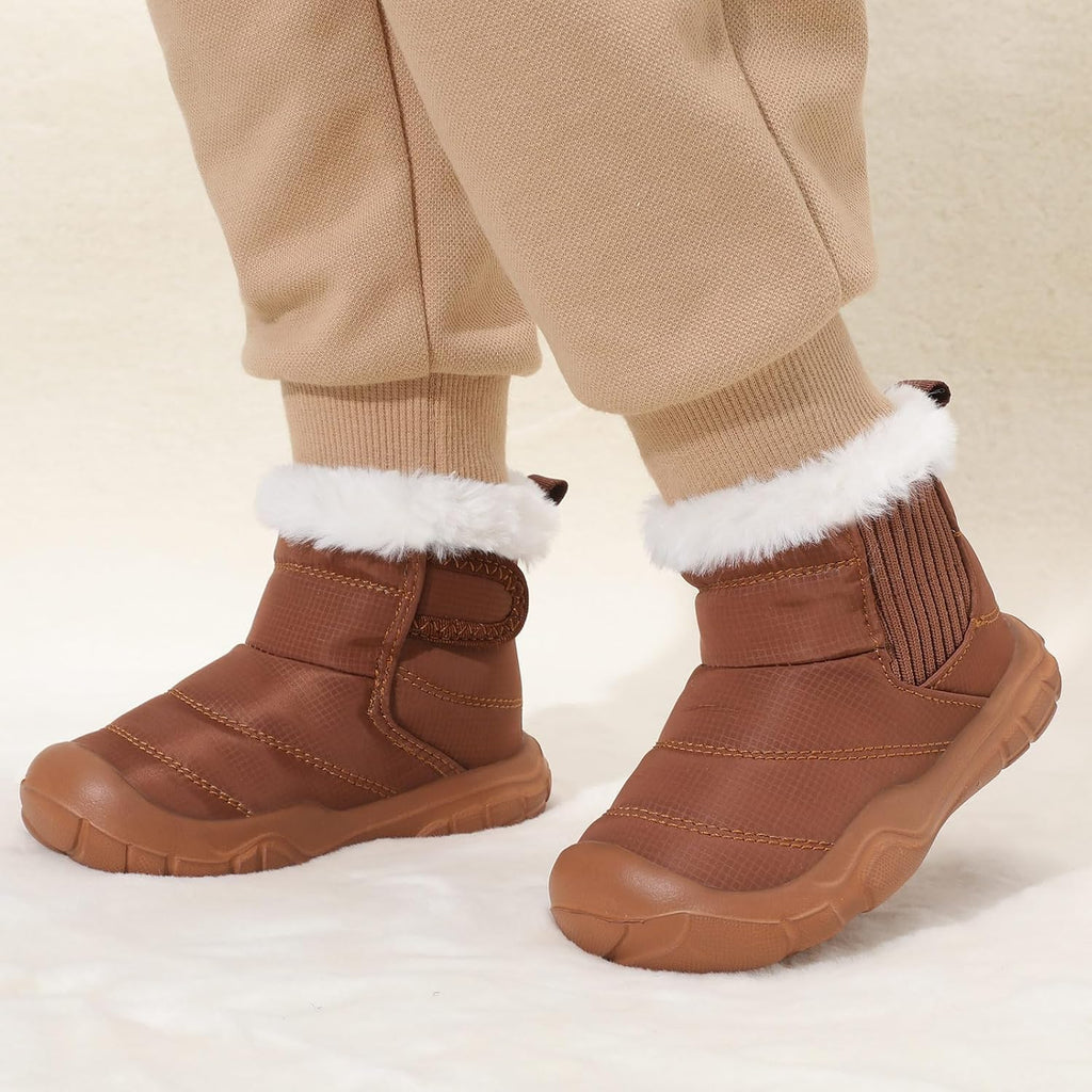 Toddler Girls Boys Winter Snow Boots Baby Slip on Warm Ankle Boots