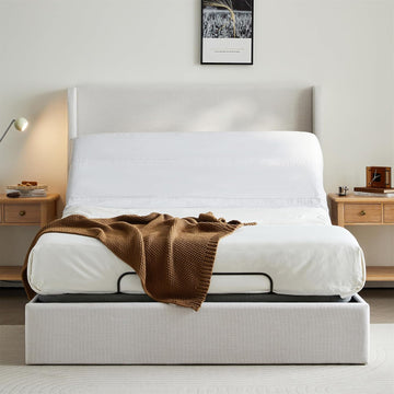 Queen Adjustable Bed Frame Base with Head & Foot Incline 750lbs Capacity