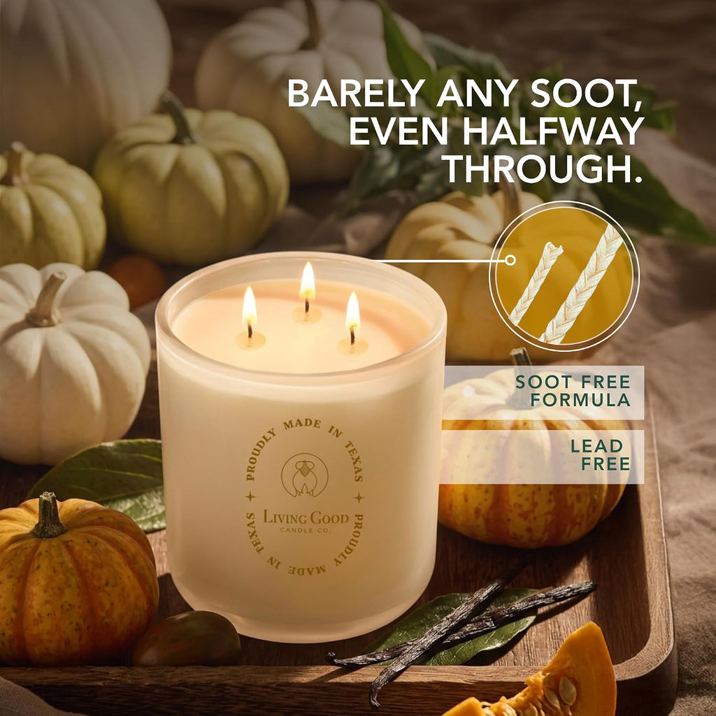 Toasty Pumpkin Brulee - Sweet Pumpkin & Vanilla with Earthy Nutmeg & Cardamom - Perfect Cozy for Fall - Pure Beeswax - Set of 15