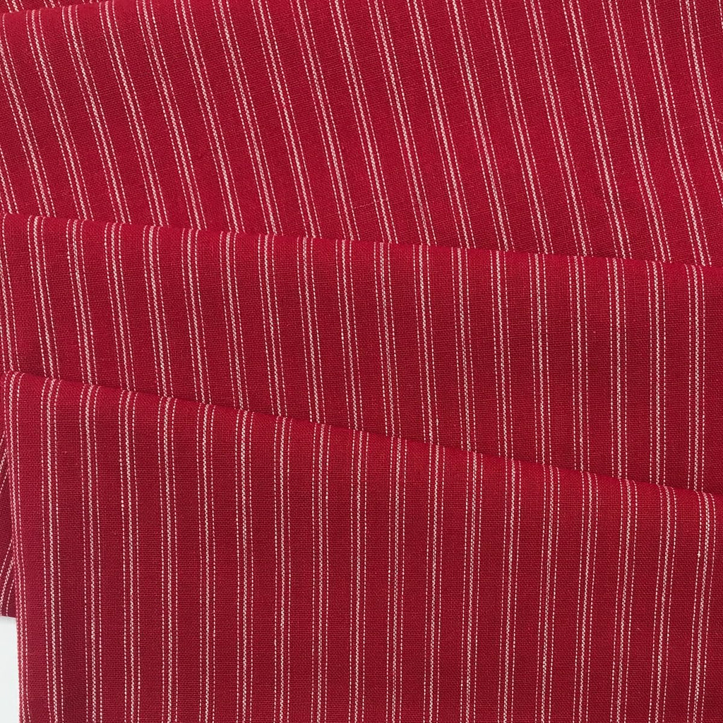 72x57 Inch Red Candy Cane Striped Fabric 100% Cotton