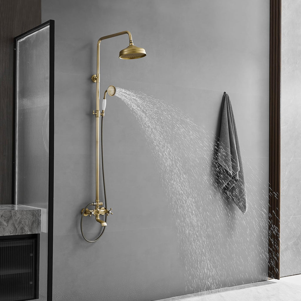 Outdoor Shower Features, Exposed Shower System 3 Function
