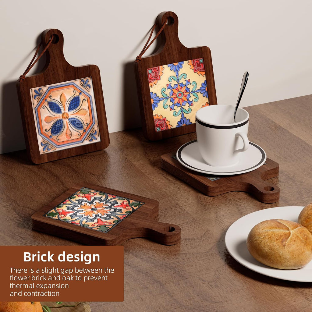 Wooden Trivets for Hot Dishes,Pot Holders,Trivets for Hot Pots and Pans