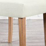 Dining Chairs Set of 2 Fabric Upholstered Dining Room Chairs with Button Tufted High Back and Solid Wood Legs for