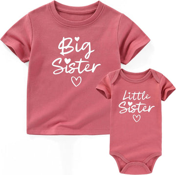 Big Sister Little Sis Matching Outfits Toddler And Baby Clothes Sisters Shirt