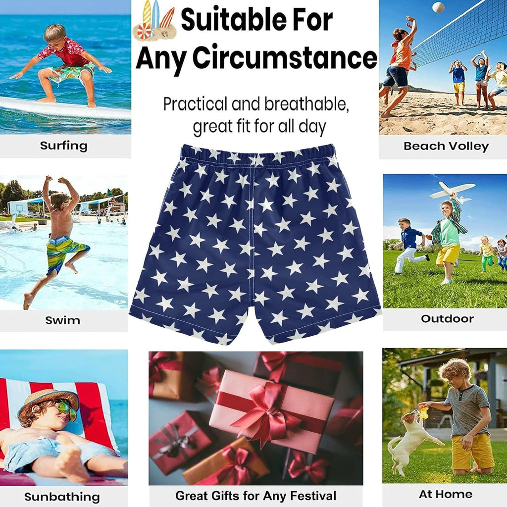Funny Boys' Swim Trunks Quick Dry Beach Board Shorts Boy Swimsuits
