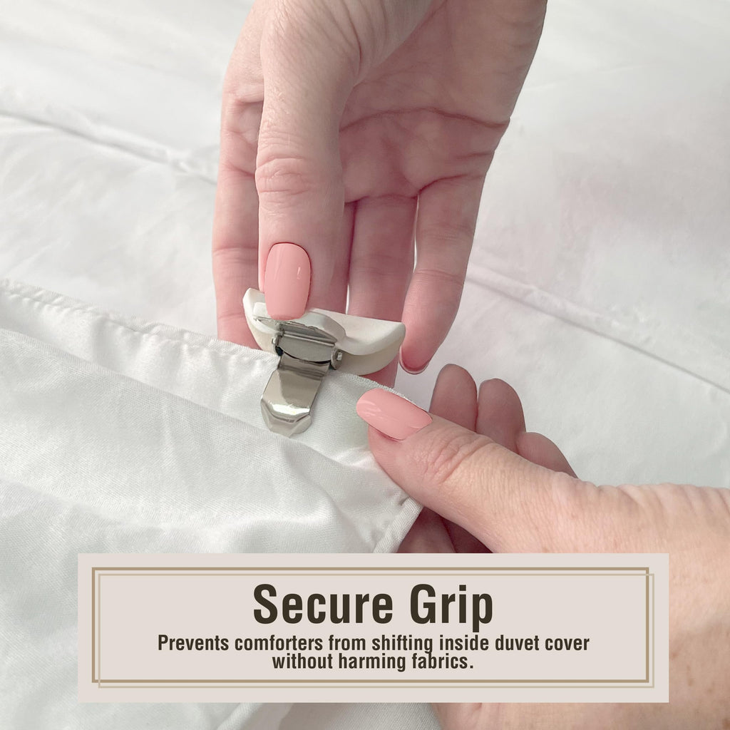 For Duvet Covers, Helps Prevent Blanket from Bunching or Shifting, 4-Pack
