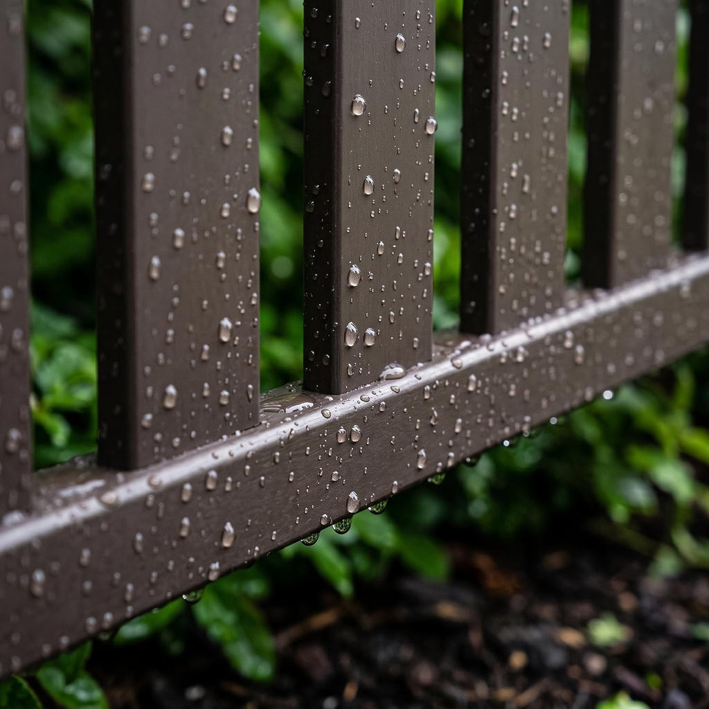 Metal Fence Panels for Outdoor Privacy Aluminum Alloy Customizable Fence Panels for Garden & Yard, 30 * 40