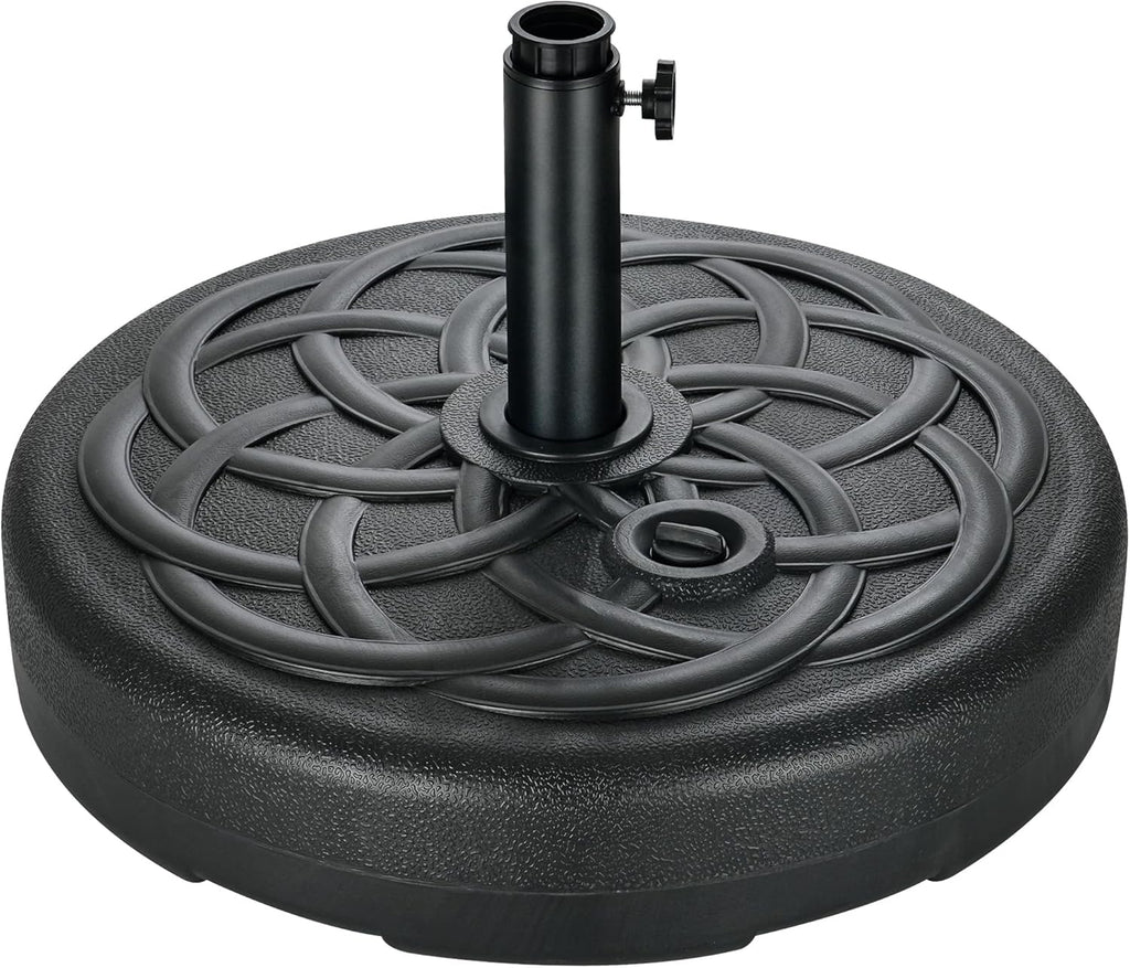 Patio Umbrella Base Stand - 112 lbs 22" Fillable Outdoor Umbrella Base