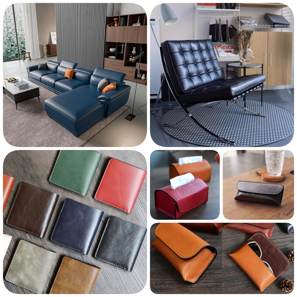 Vinyl Faux Leather Upholstery Fabric, Marine Vinyl Faux Leather Sheets, Durable, Replacement Renovate for Upholstery
