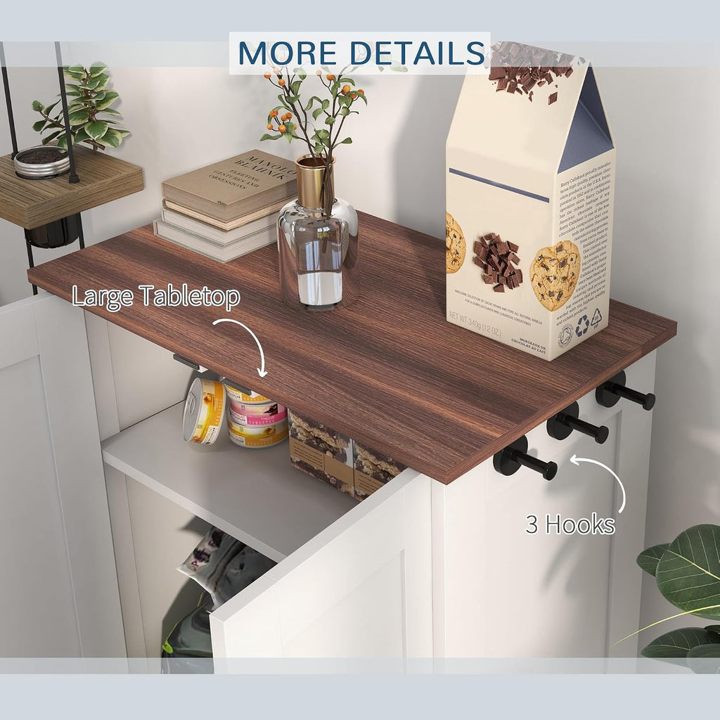 Pet Feeding Station Elevated Dog Bowls for Medium Sized Breed White