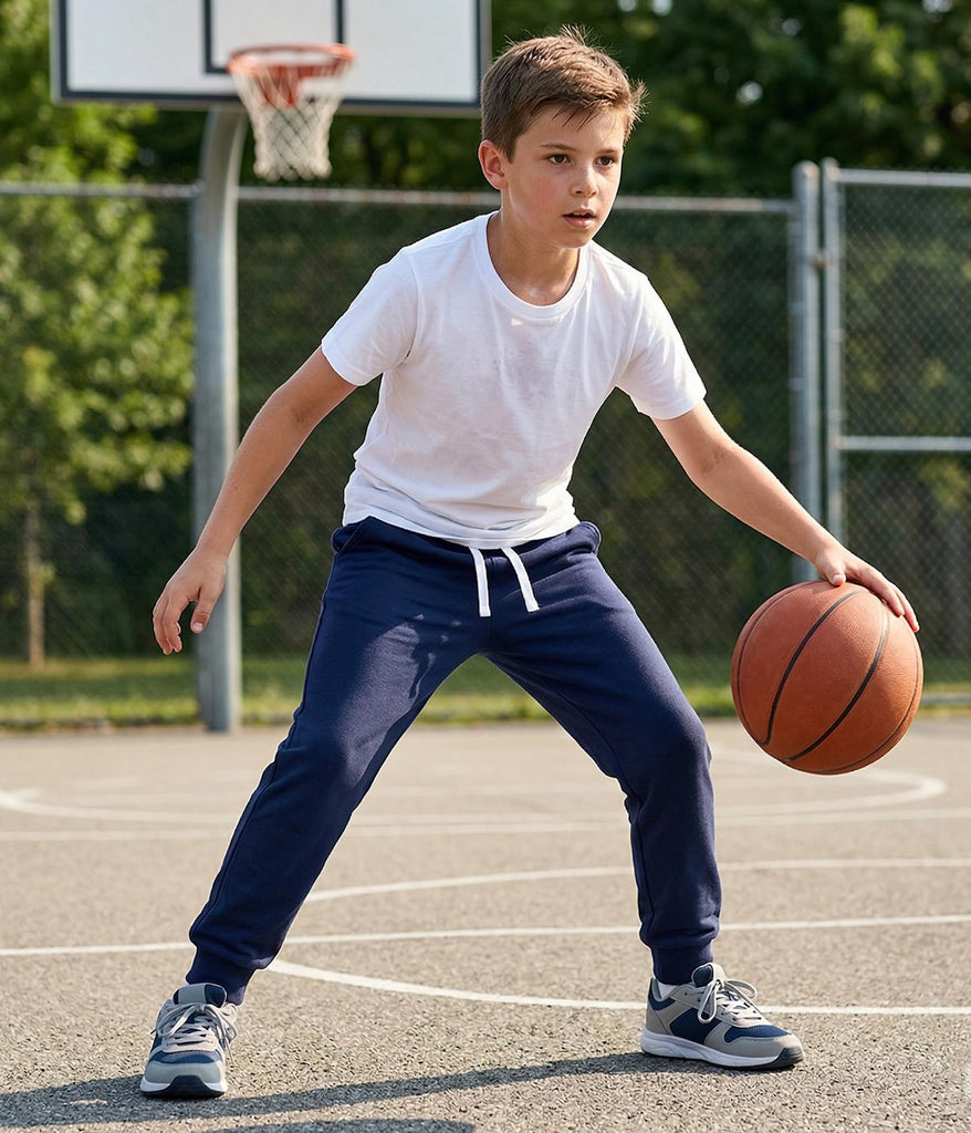 Baby Boys Pants Sweatpants 4 Pack Cotton Pull On Jogger Pants Navy/Light Gray/Black/Dark Gray