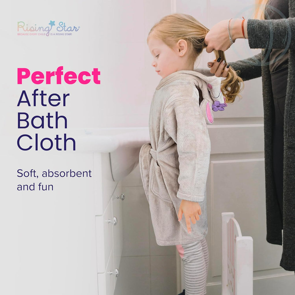 Baby Toddler Robe Or Kids Robe for Girls and Boys - Kids & Baby Bath Robe Spa Set with Washcloth or Slippers
