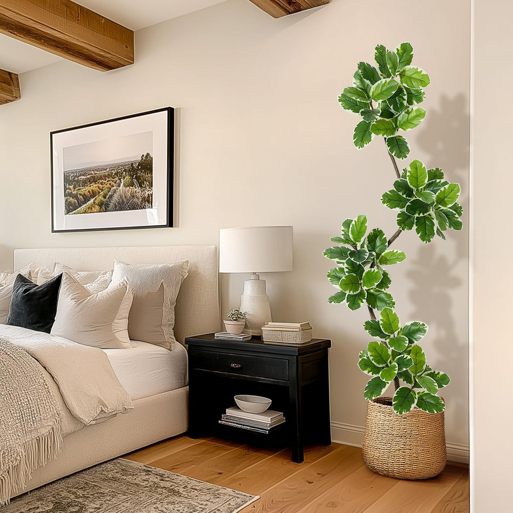 Fiddle Leaf Fig Tree Artificial Indoor with Sphere Planter