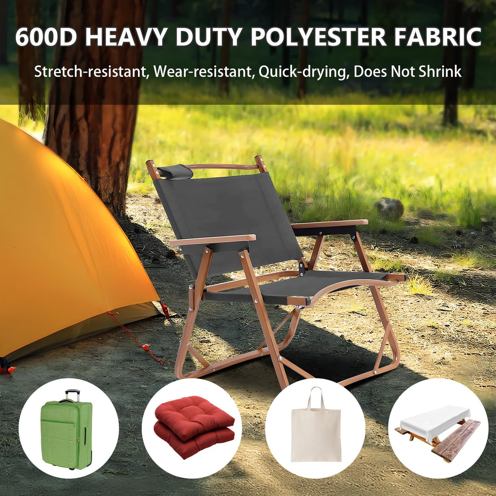 Waterproof Canvas Fabric by The Yard 600D Upholstery 12 Yard Gray