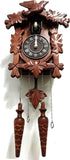 Rylai Cuckoo Clock Vintage Large Wooden Wall Clock Handcrafted 13x9.5 Inch Brown