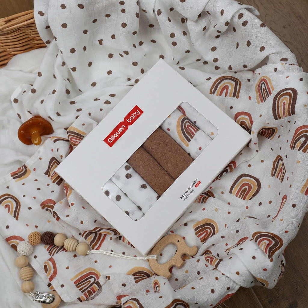 Receiving Blankets Muslin Swaddle Blanket for Newborn Girl Boy