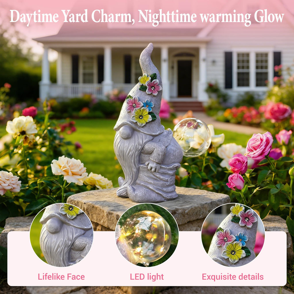 Funny Garden Gnome Statue: Home Decor Birthday Gifts for Women