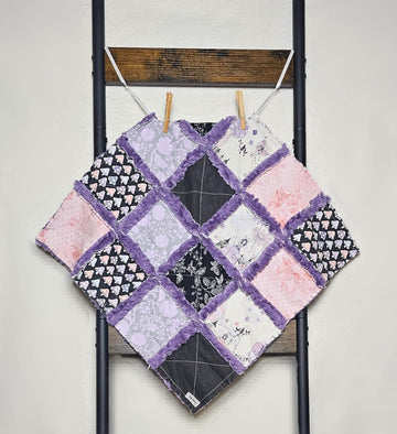 Quilt, Security Blanket, Crib Quilt, Alexander Henry Sprites of Tillbrook, Lovey Blanket, Boho Quilt, Baby Shower