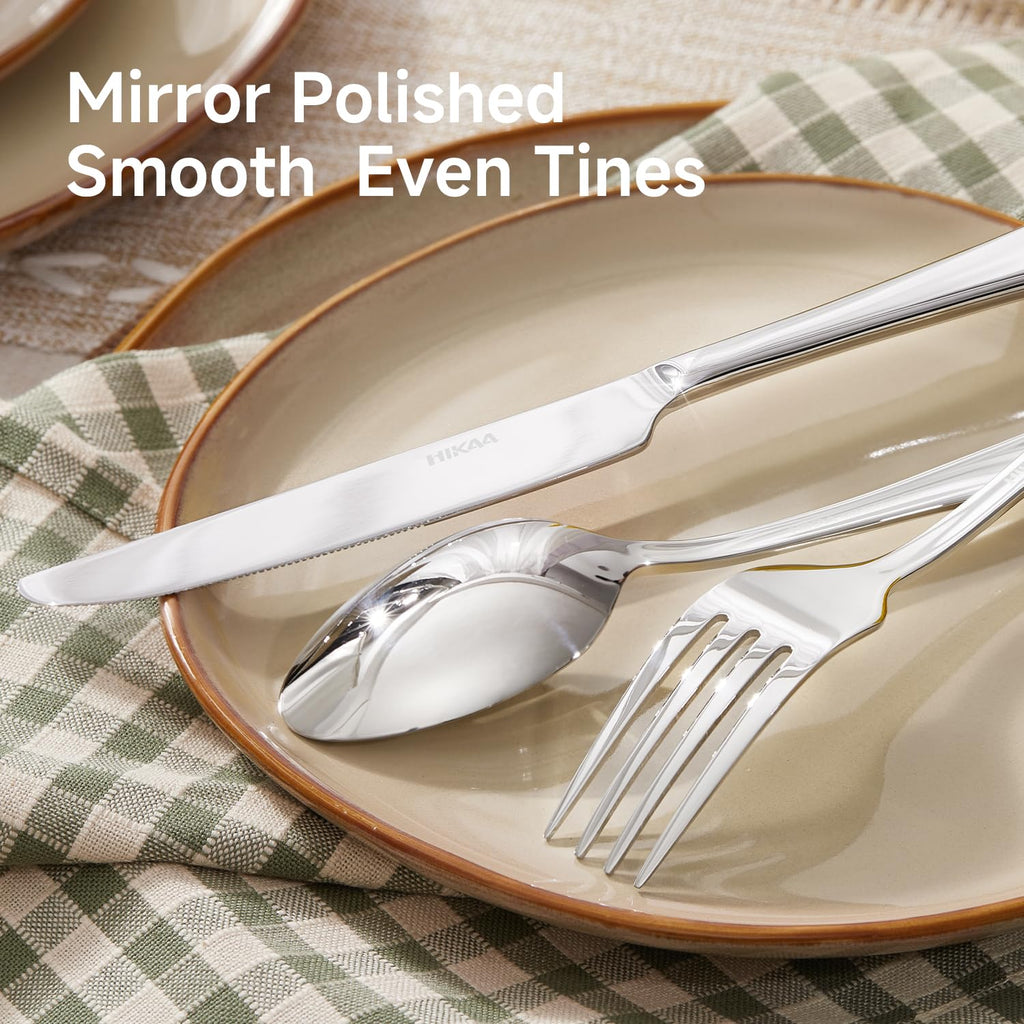 Silverware Set for 12, 18/10 Stainless Steel Flatware Set, Cutlery Utensil
