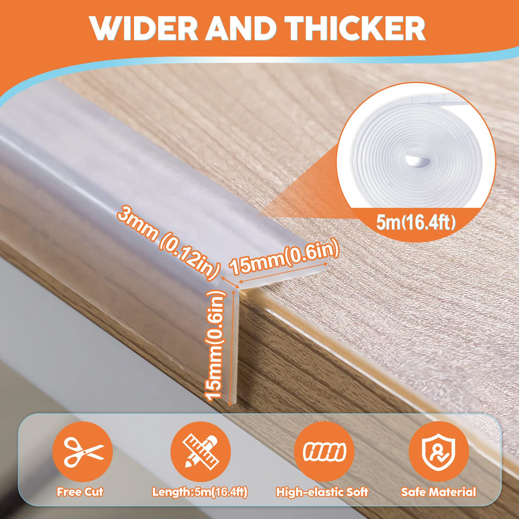 Proofing Edge Protector 100% Silicone Corner Protectors 16.4ft