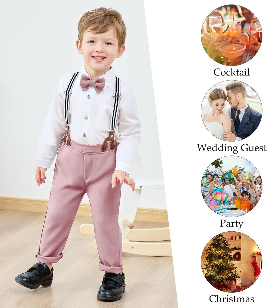 Toddler Boy Dress Clothes Suit Boys Formal Wedding Outfit Set