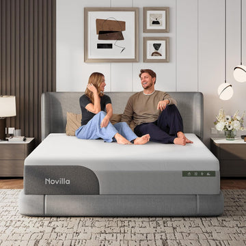 Bliss Cooling Queen Mattress, 14 Inch Gel Queen Memory Foam | Mattress in a Box with Cool-Touch Nylon Cover, Pain