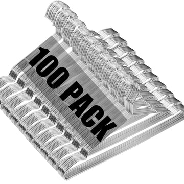 Hangers 100 Pack Wire Hangers Heavy Duty Clothes Hanger Ultra Thin Space Saving Metal Hangers16.5in