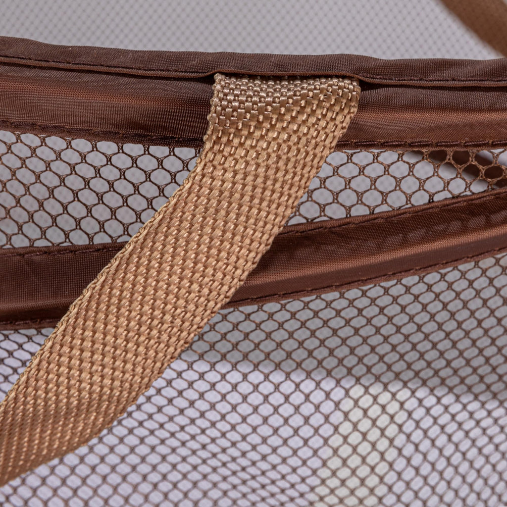 Pop-Up Mesh Laundry Hamper, Brown
