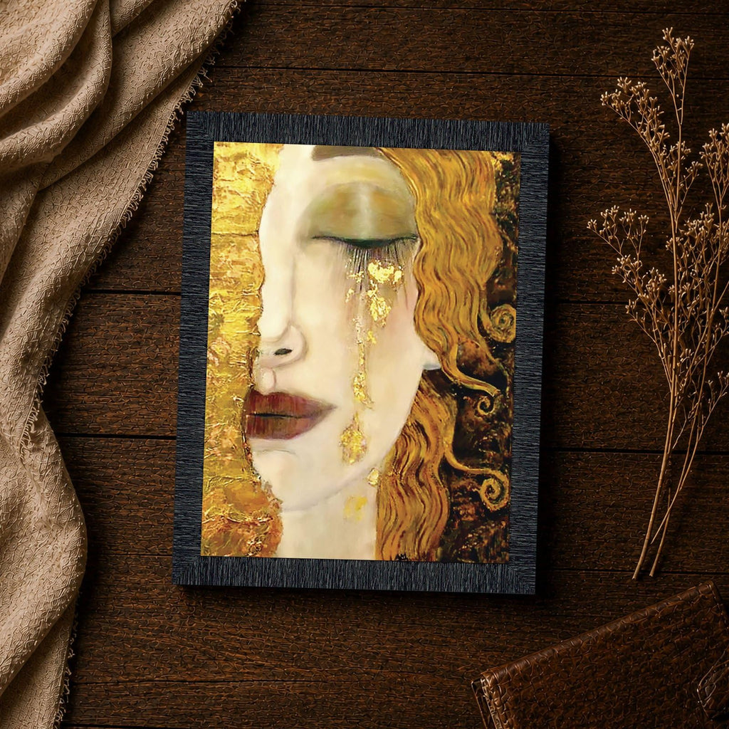 Golden Tears by Gustav Klimt Wall Art, Framed Print