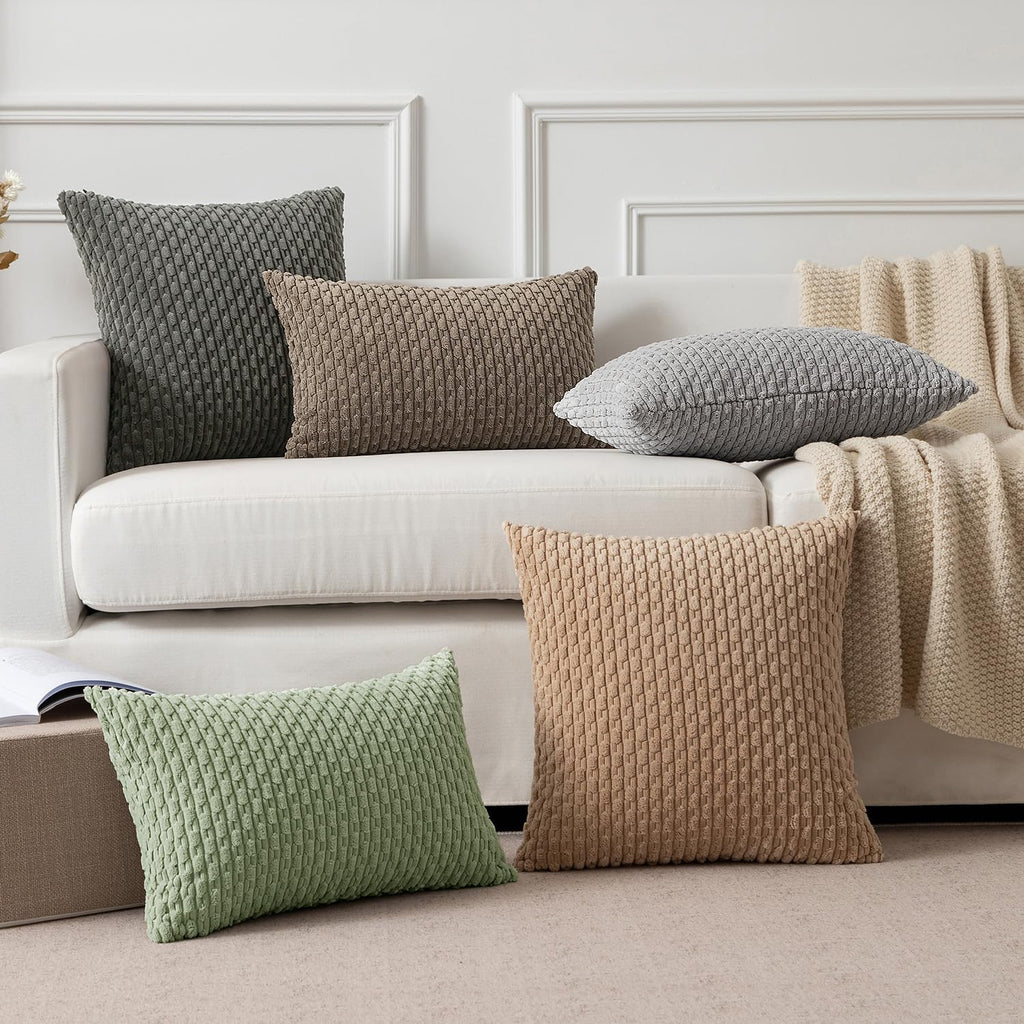 2 Packs Spring Decorative Throw Pillow Covers 18x18 Inch