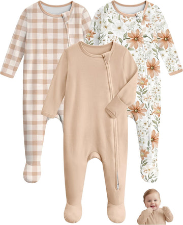 Sleepers 100% Organic Cotton Baby Pajamas Boys Girls Clothes