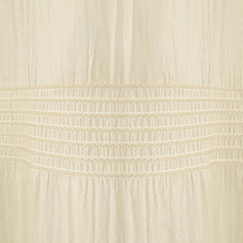 Beige Shower Curtain Rustic Farmhouse Shower Curtain 72 x 72 | Cotton-blend fabric, pinched pleats, textured woven