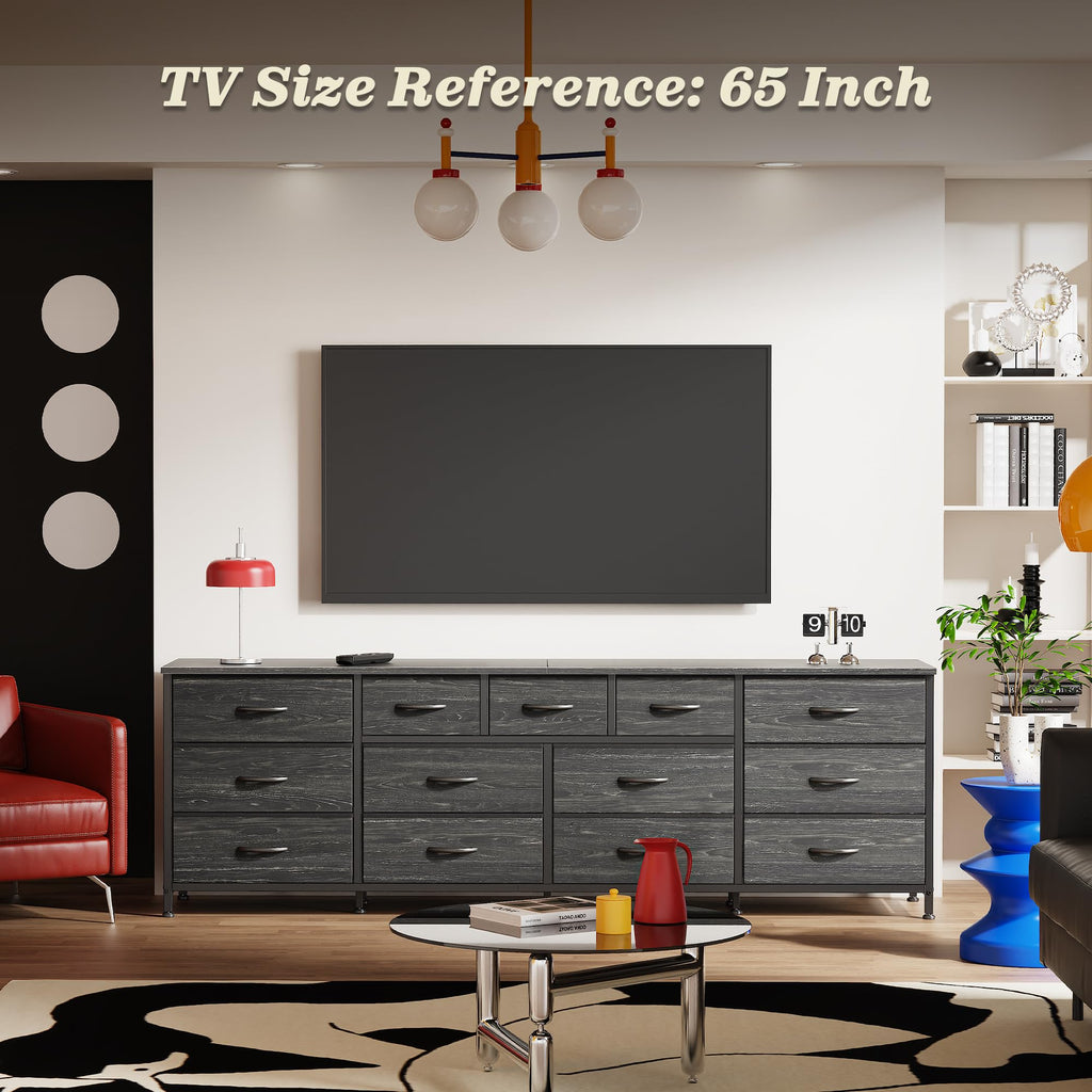 70 Inch Long Dresser, TV Stand for 65, 75, 80 Inch TV