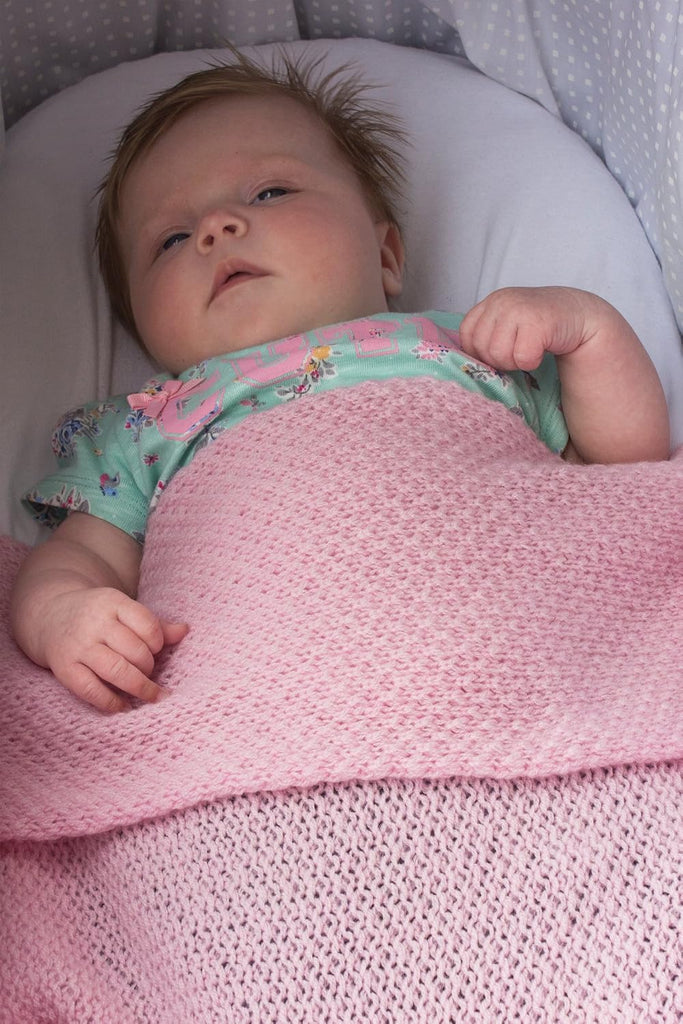 100% Cashmere Baby Blanket for Boys - Baby Blue