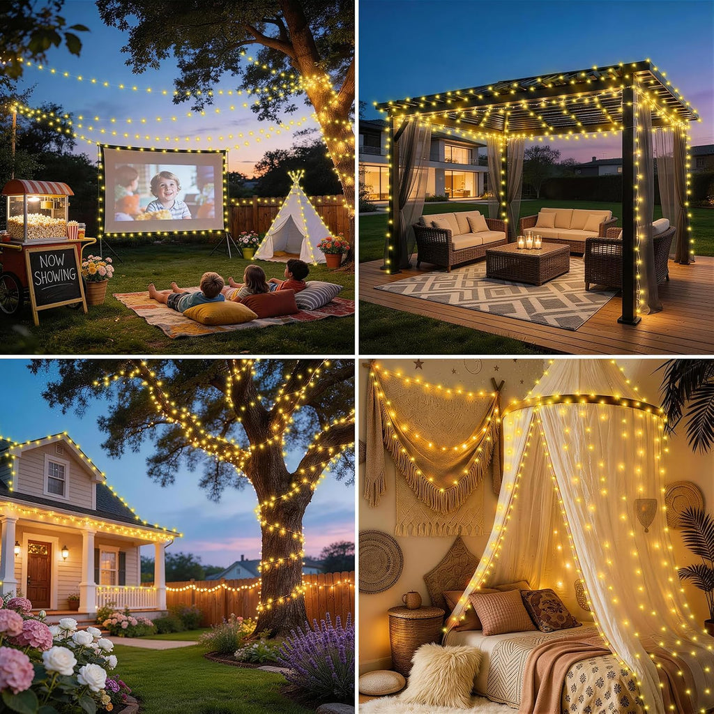 1000 LED 403 FT Christmas Lights Outdoor String Lights 8 Modes