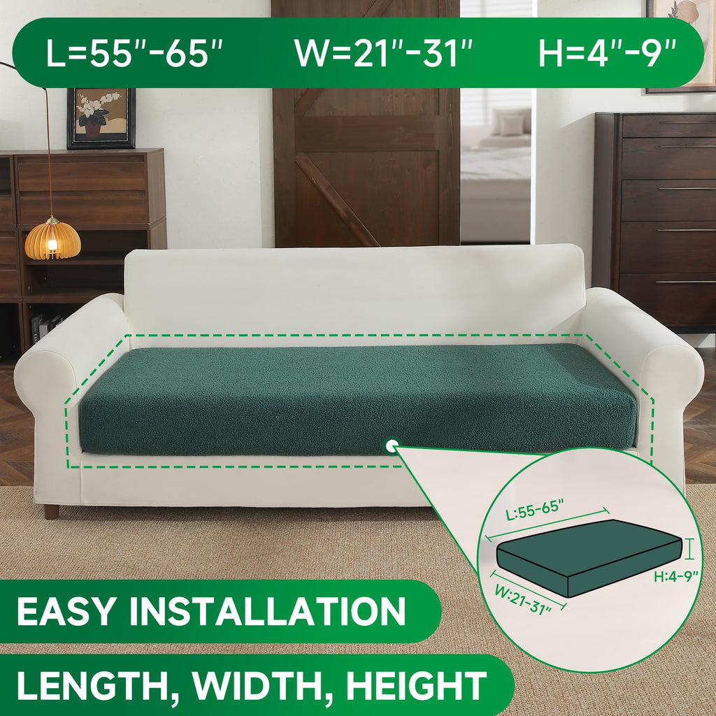 Couch Cushion Covers for Sectional Sofa, Stretch Soft Sofa Slipcovers