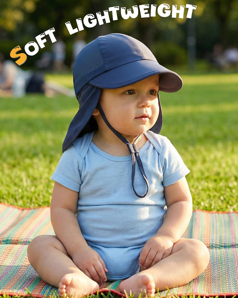 Baby Sun Hat with Breathable Mesh, UPF 50+ Boys Girls Toddler Swim