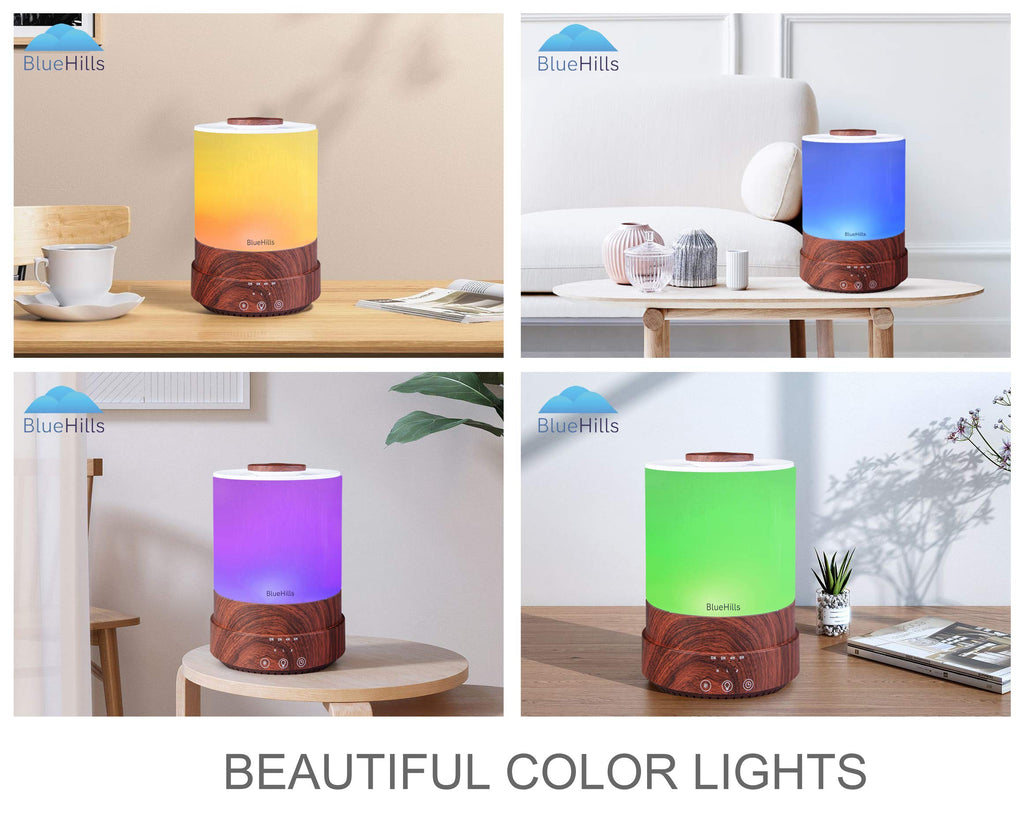Premium 2500 ML Large Essential Oil Diffuser Timer XL Dark Wood