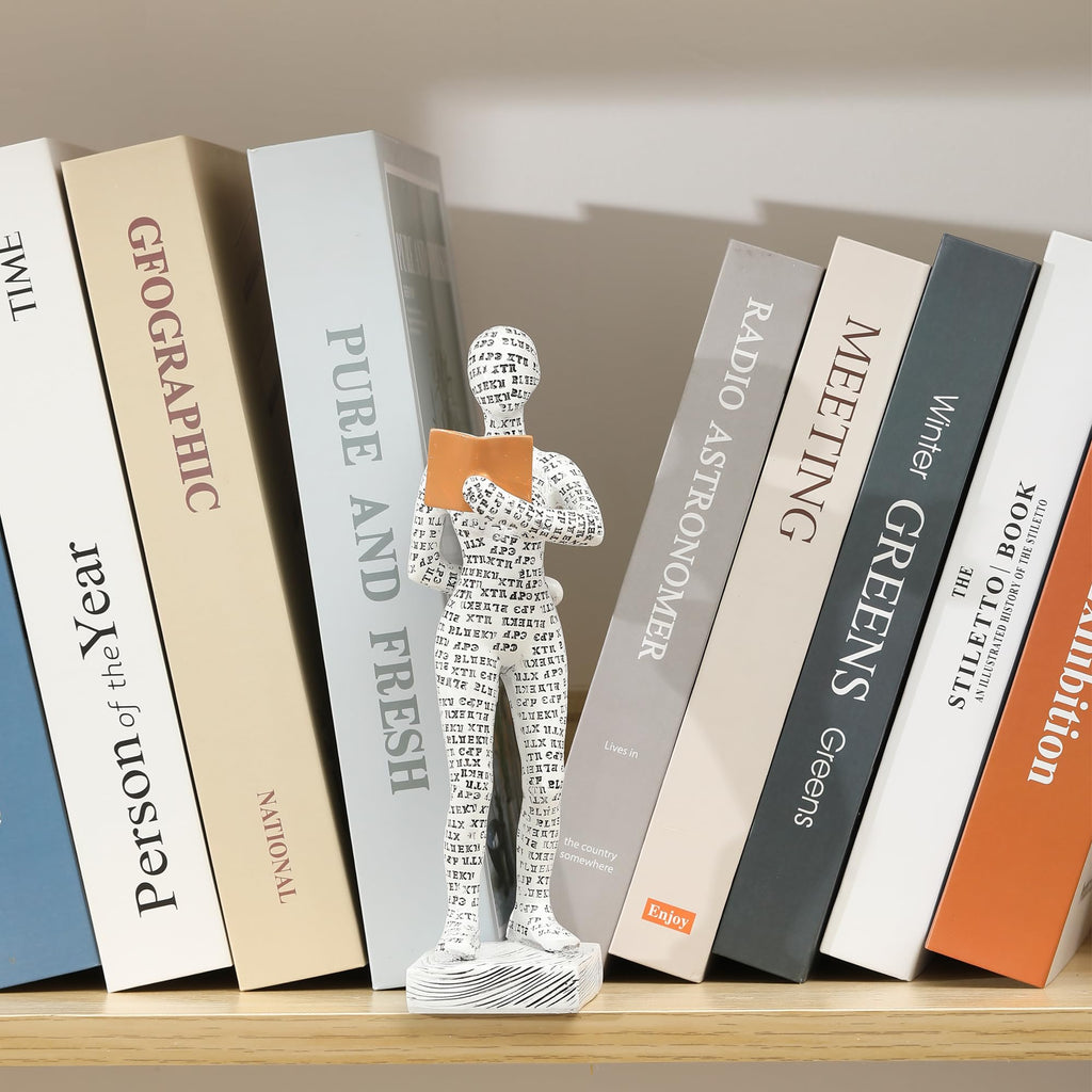 Decor Pulp Reading Women Thinker Statue Aesthetic Sculpture Room Decor Modern Abstract Decoration on Shelf Table
