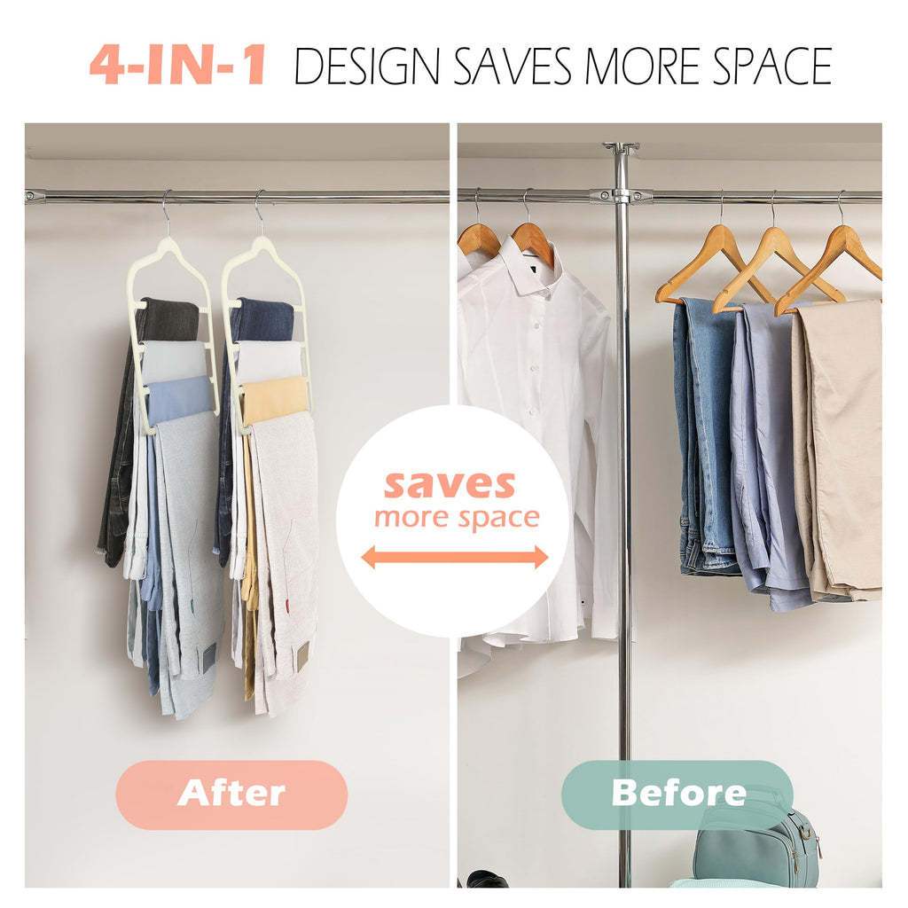 Velvet Pant Clothes Hanger Space Saving Non Slip Hanger Jean Slack Hangers
