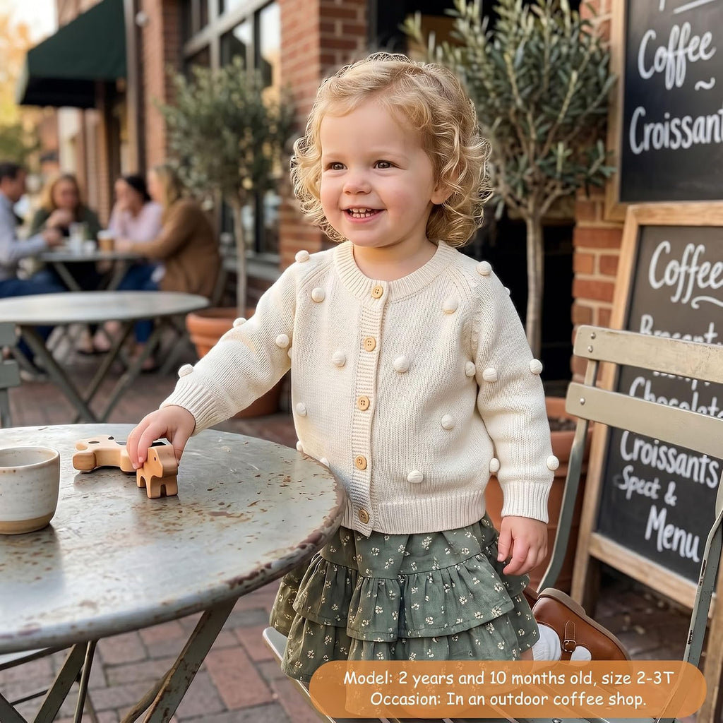 Toddler Girl Knit Cardigan Sweater